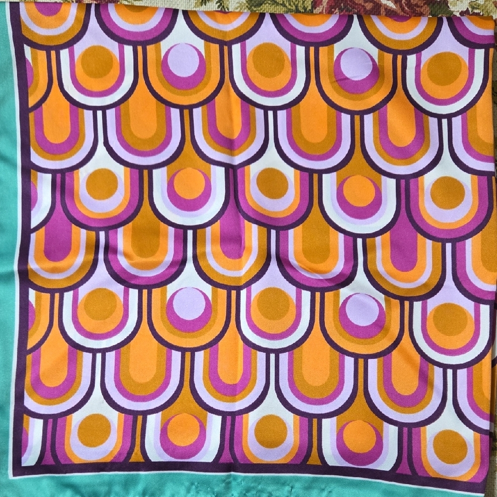 Zara Multicolor Geometric Scarf